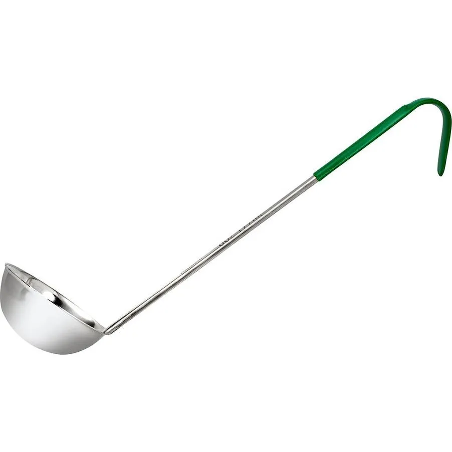Ladle Stainless Steel Green Handle 180ml