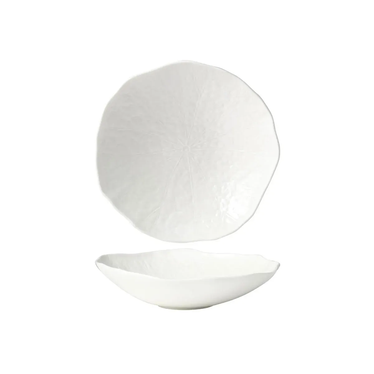 Deep Coupe Plate Fusion Lotus White — 245x67mm