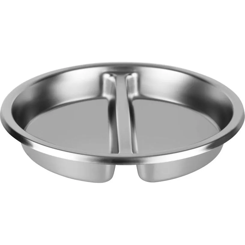Chef Inox Round Divided Pan 18/8 6.0lt Suit 54916 385x65mm