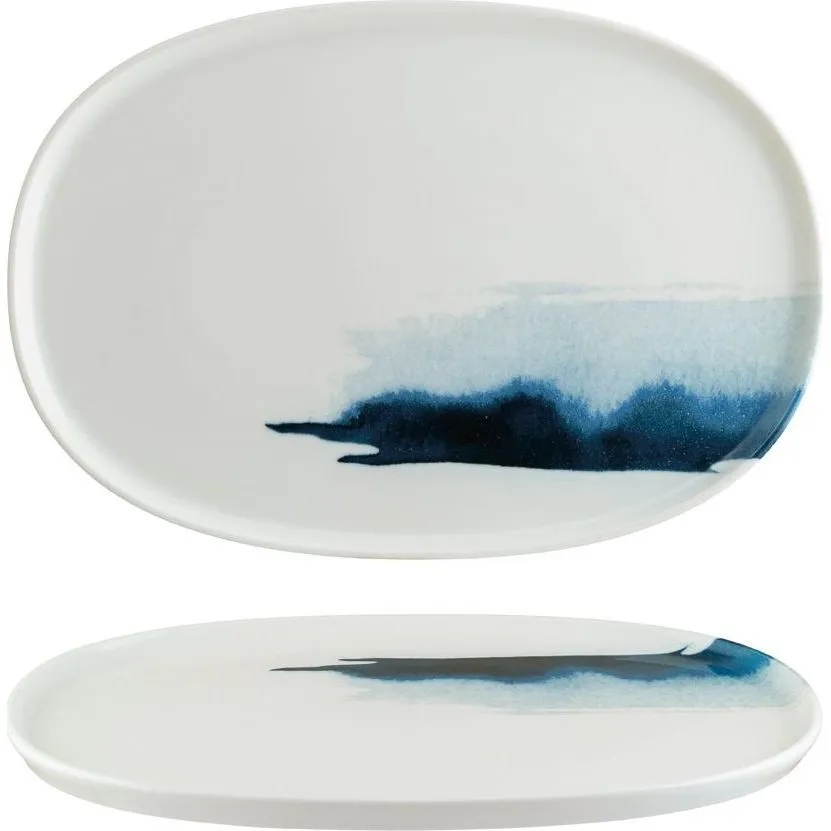 Bonna Blue Wave Hygge Oval Platter 340x230x18mm(blwhyg34ov)