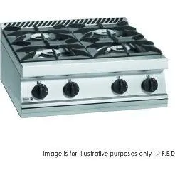 Fagor 700 series natural gas 4 burner SS boiling top CG7-40H