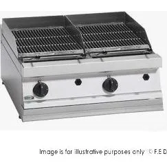 Fagor 700 series - Gas charcoal 2 grid grill BG7-10