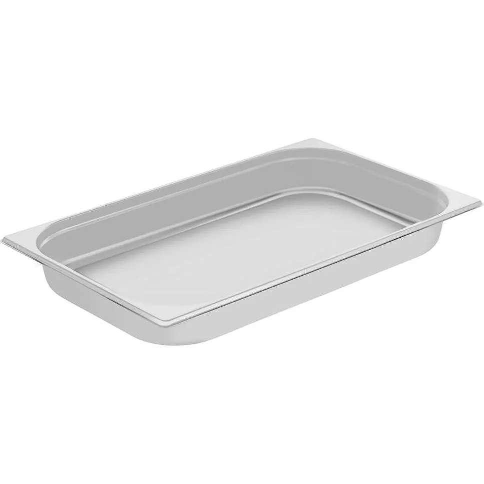 Chef Inox Anti-Jam Steam Pan 1/1 Size 530x325x65mm 8.8lt