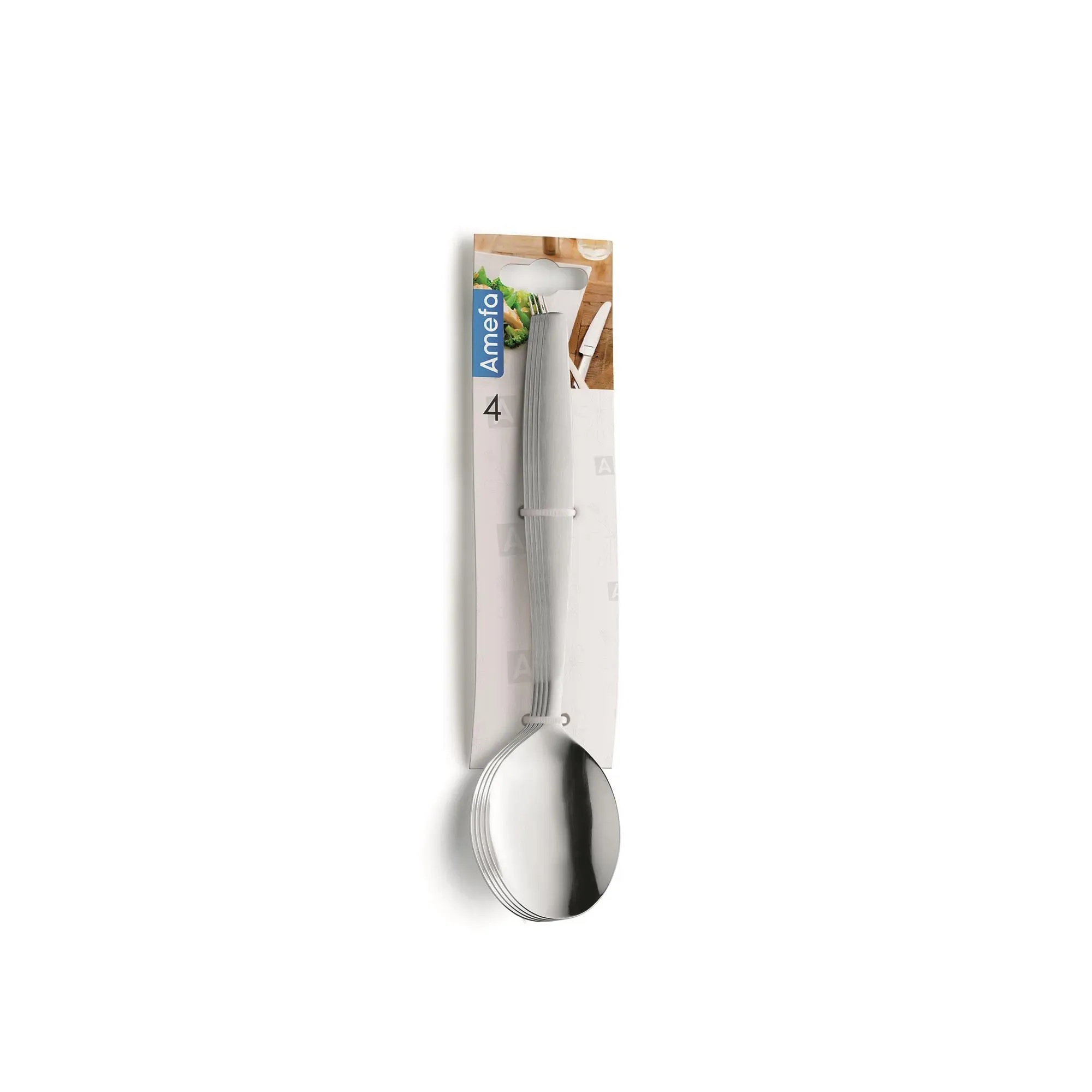 Amefa Amsterdam Hanging Card Soda Spoon 4pc