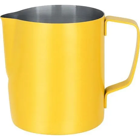Brew Milk Frothing Jug S/S 600ml Powder Coat Yellow