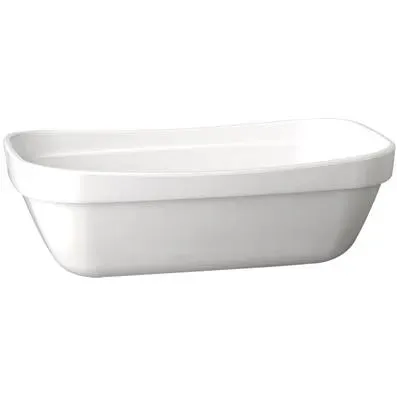 Gn Pan- 1/4 Size265x162x85mm White Melamine "basket"