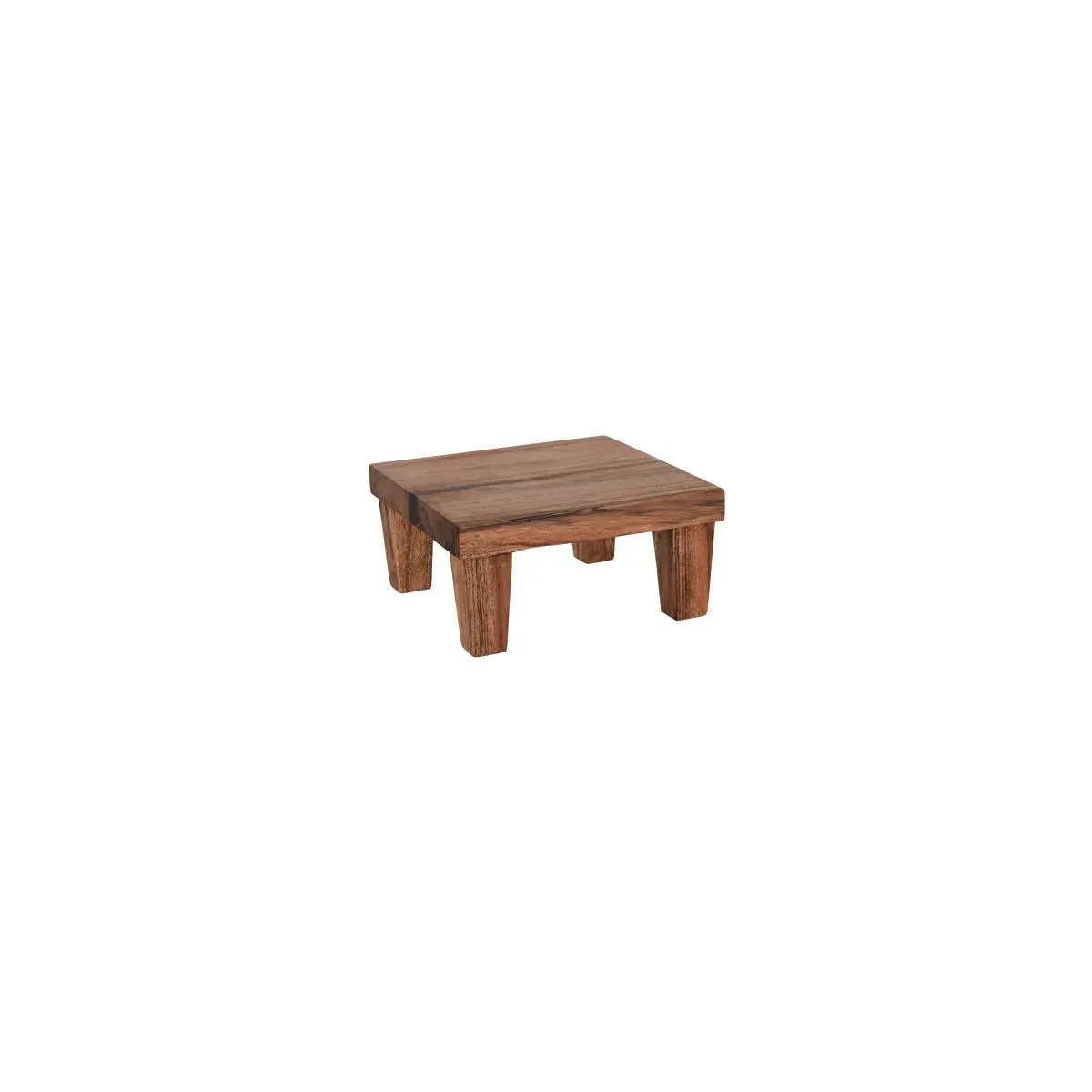 Chef Inox Serve Sqr Stand Acacia 210x210x100mm
