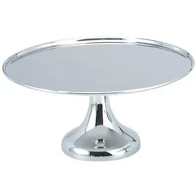 Cake Stand 18/10 Stainless Steel — 356x145mm Base 130mm