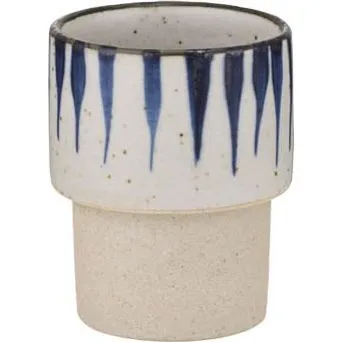 Brew Pottery-Blue Flame Espresso Tumbler Stack No Hdl 90ml