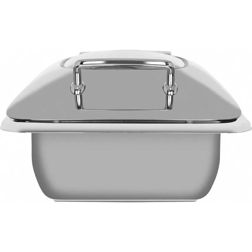 Chef Inox Ultra Rect Chafer W/Glass Lid S/S 1/2 Size