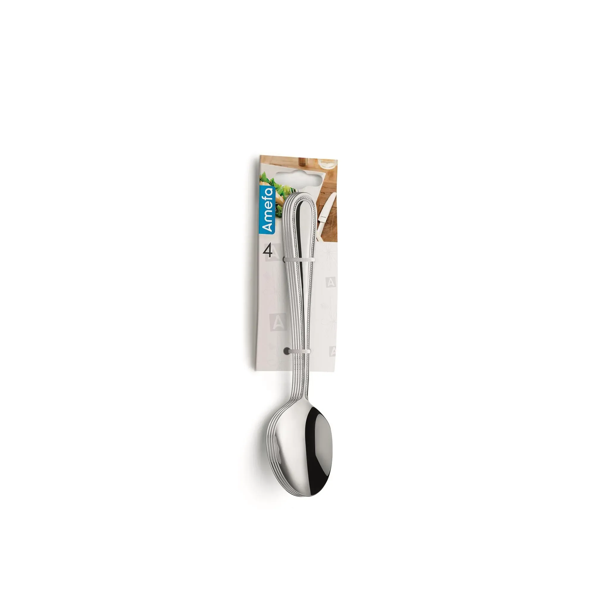 Amefa Pearl Hanging Card Dessert Spoon 4pc