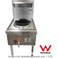 Gasmax Stainless Steel Waterless Nature Gas Single Wok - WW-1N