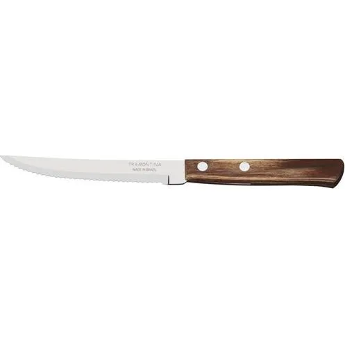 Tramontina Polywood 5" Steak Knife-Serrated Narrow Brown