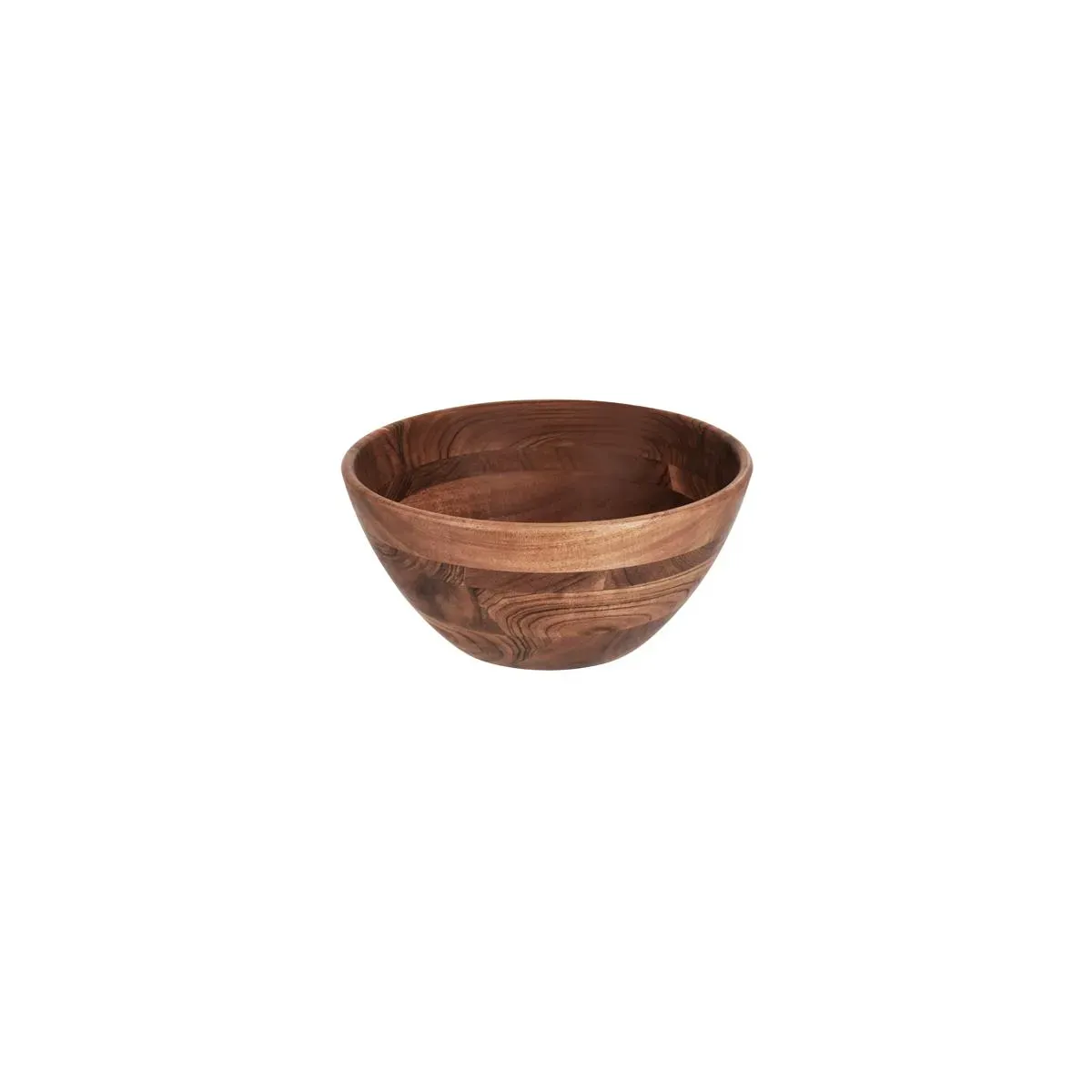 Chef Inox Serve Round Display Deep Bowl Acacia 280x130mm