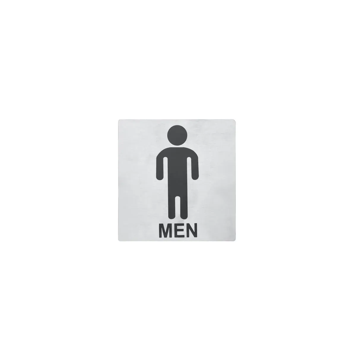 Chef Inox Wall Sign "men" 130x130mm S/S Pack Of 2
