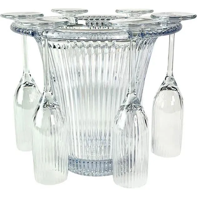 D-Still Unbreakable Bamboo Champagne Bucket 3.8lt+6 Flutes