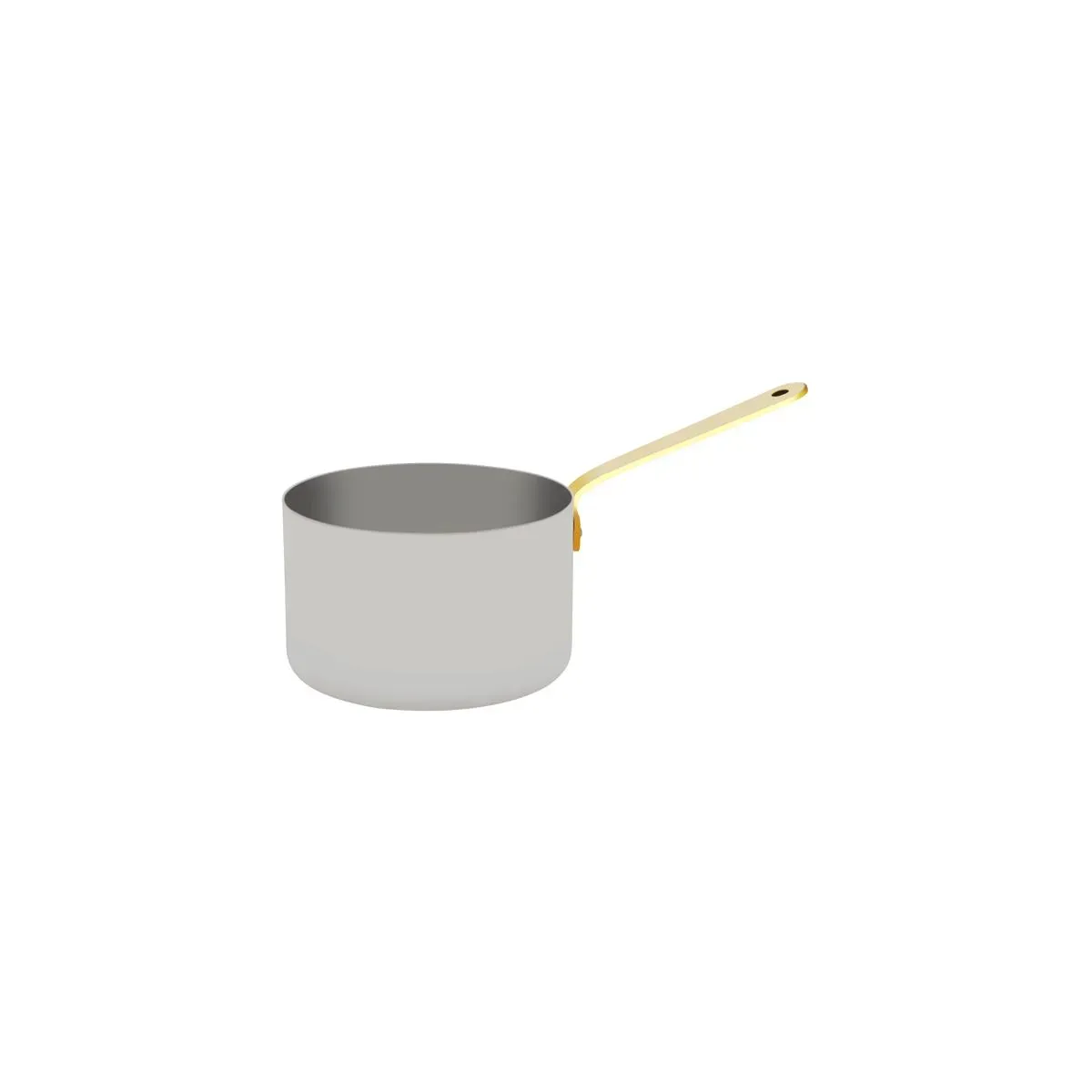 Chef Inox Miniature Saucepan W/Brass Hdl 120x75mm18/10