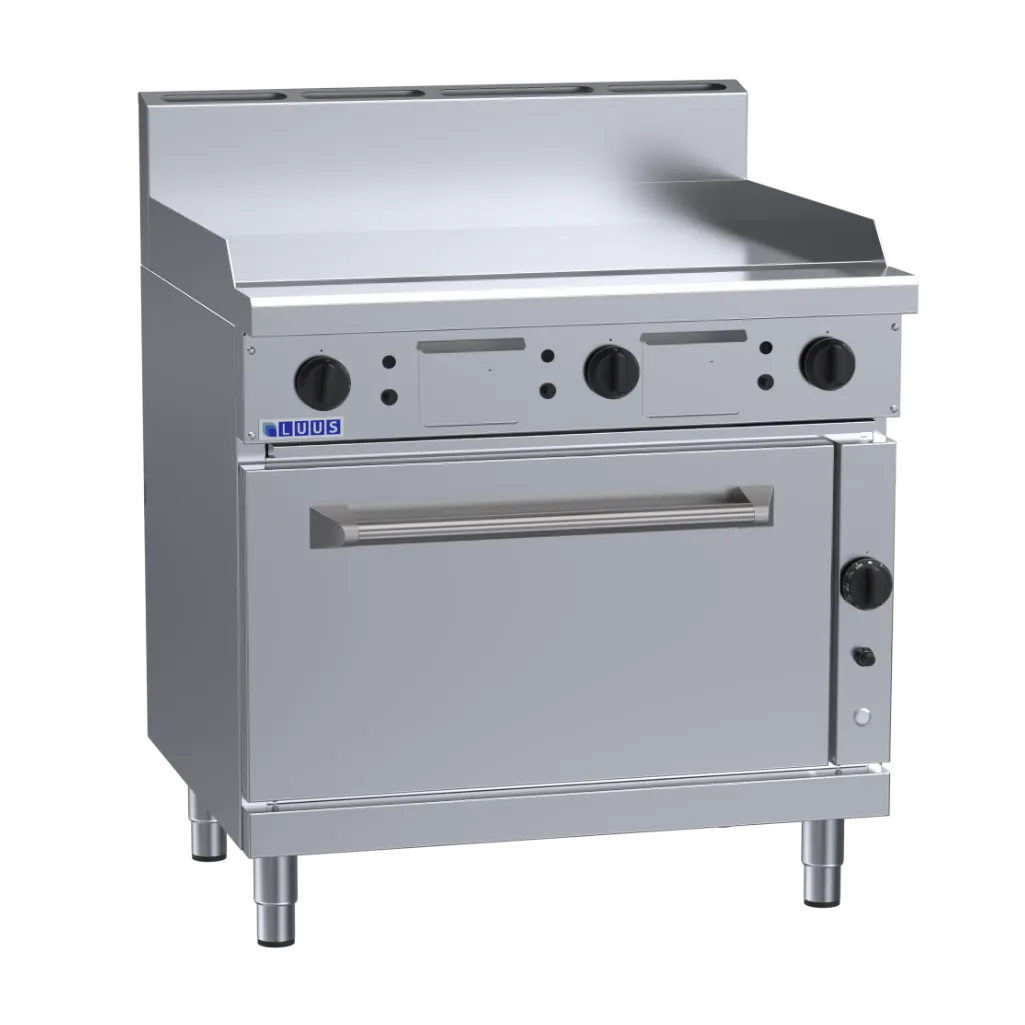 RF-9P: 900mm Commercial Gas Griddle Range & Convection Oven