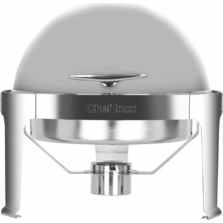 Chef Inox Round Chafer Roll Top Stackable S/S