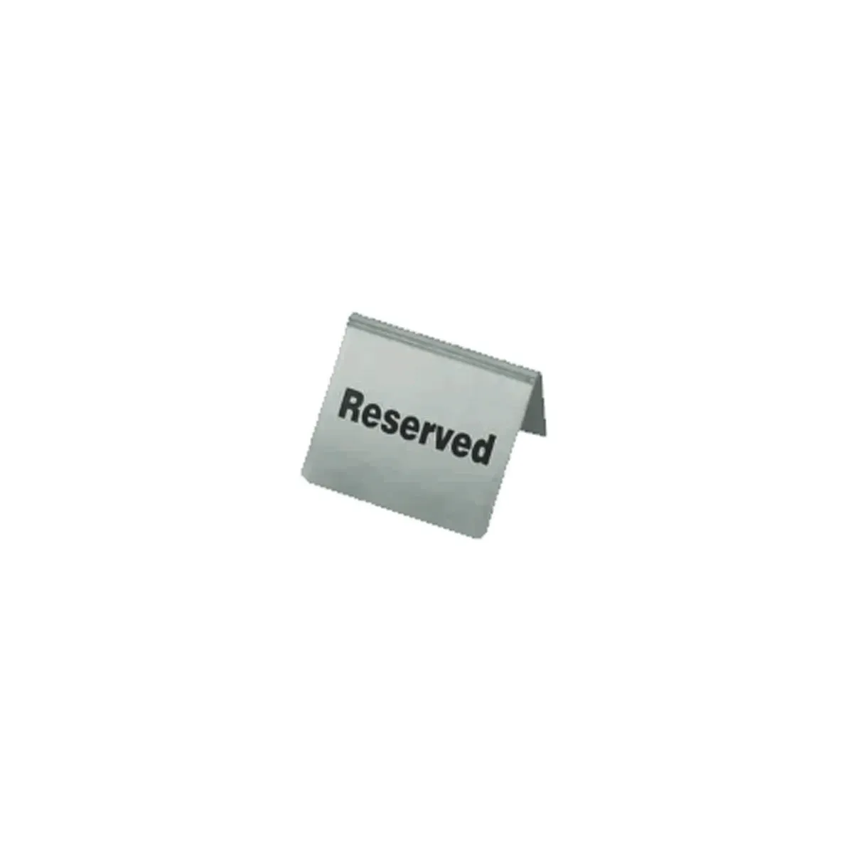 Chef Inox Table Sign "reserved" 62x55mm S/S Pack Of 10