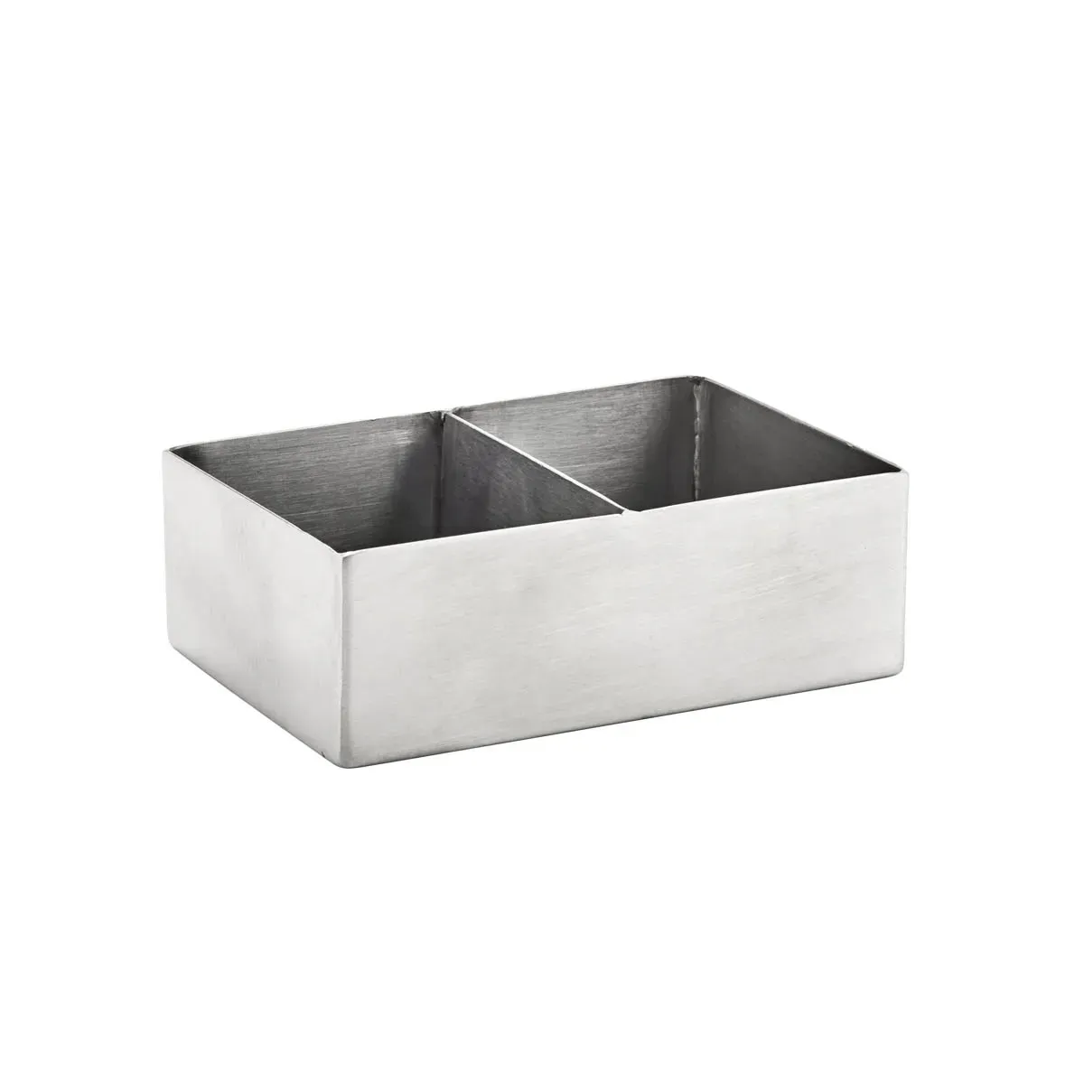 Chef Inox Sugar Packet Holder W/Division S/S 120x80x40mm