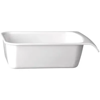 Gn Pan- 1/4 Size264x162x75mm White Melamine "cascade"