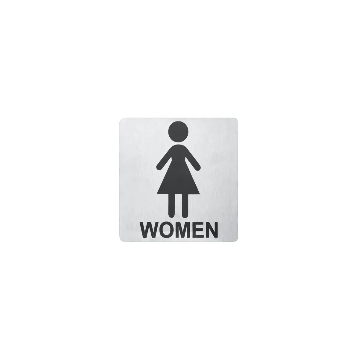 Chef Inox Wall Sign "women" 130x130mm S/S Pack Of 2