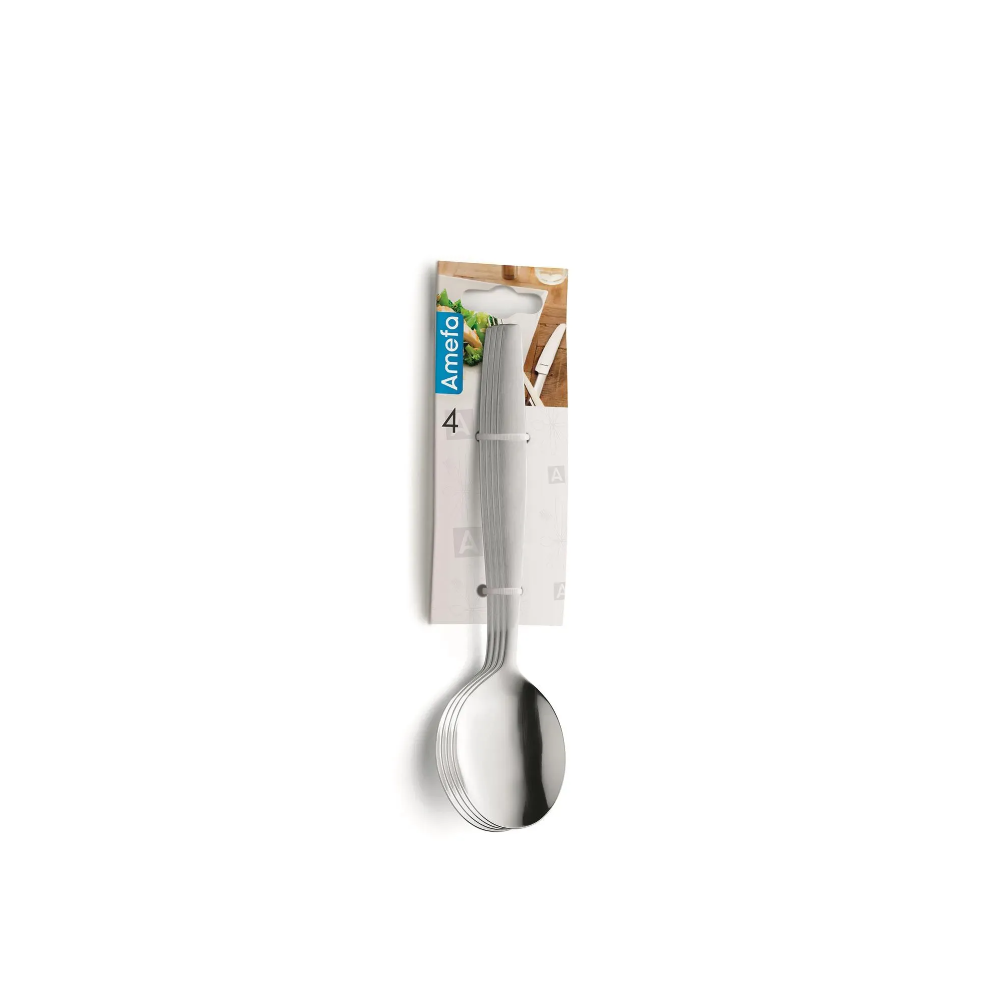 Amefa Amsterdam Hanging Card Dessert Spoon 4pc