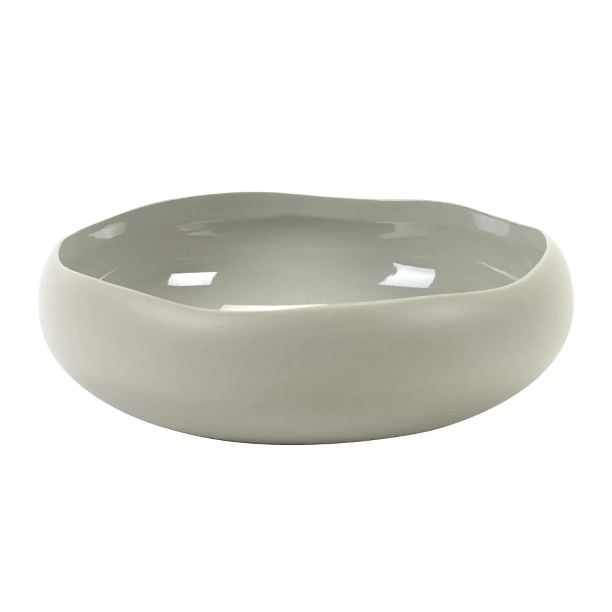 Bowl Irregular Taupe — 230x78mm