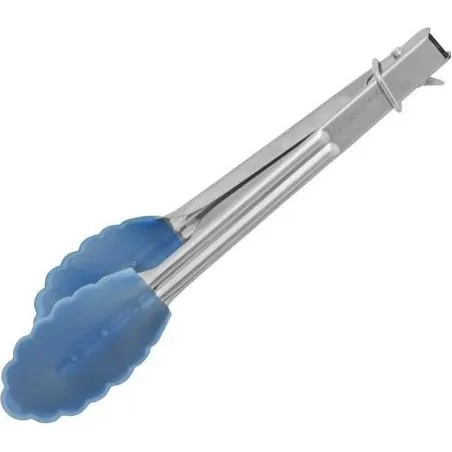 Utility Tong with Blue Silicone Head 180mm
