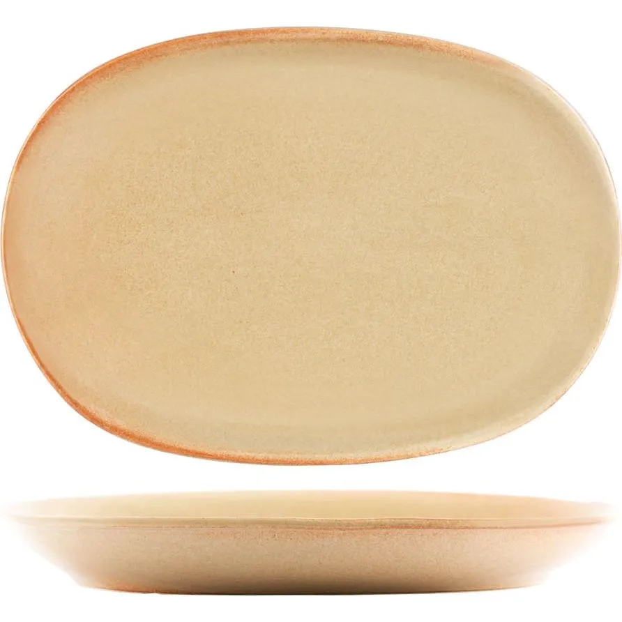 Tablekraft Artistica Oval Coupe Platter 305x210mm Flame