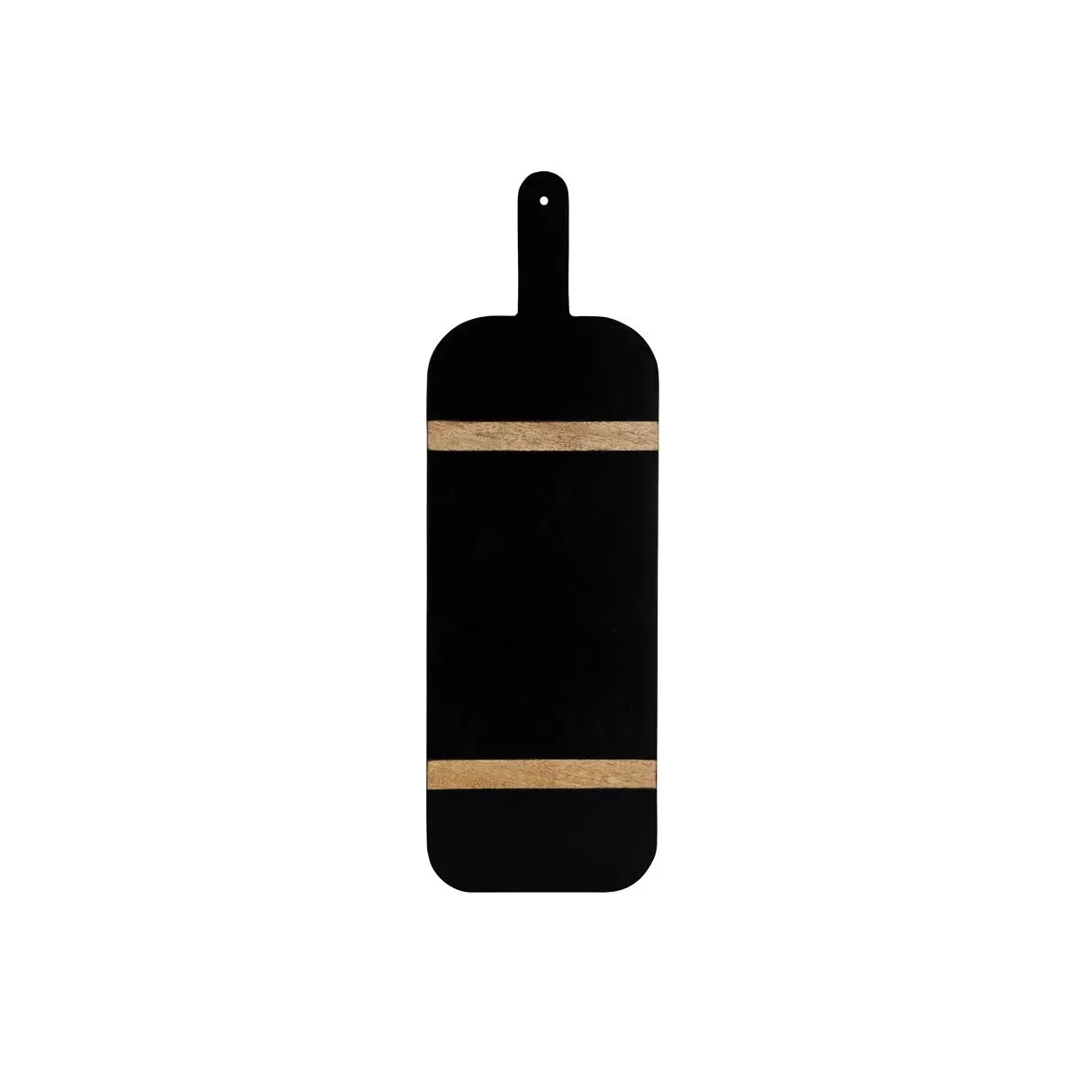 Chef Inox Serve Paddle Board Blk W/Acacia Inlay 560x180x15mm