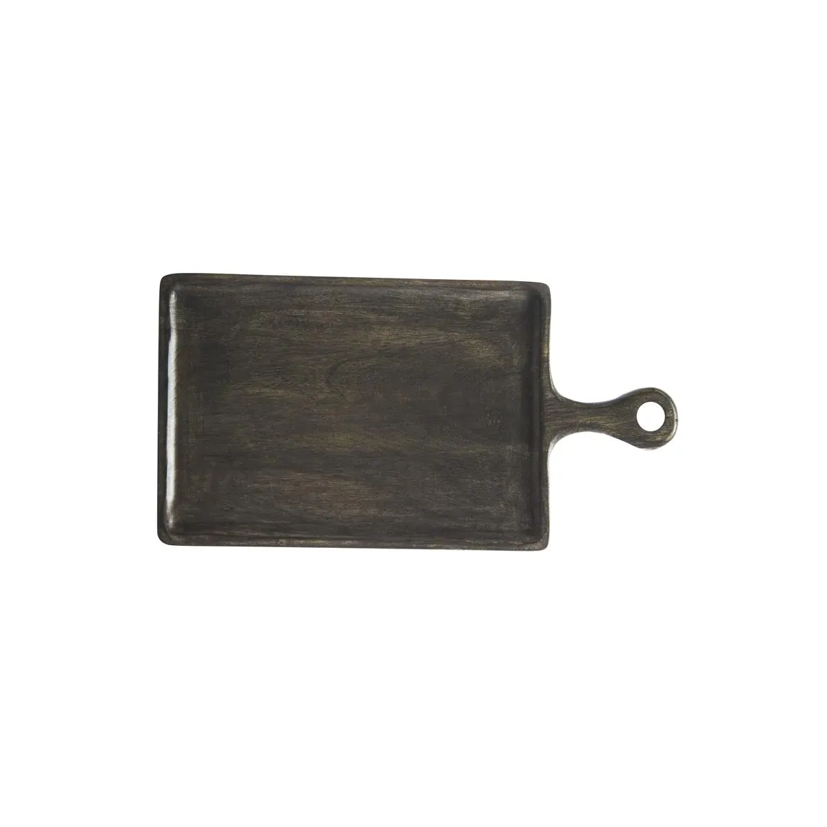 Chef Inox Rect Serving Board W/Hdl Mangowd 260x180x15mm Drk