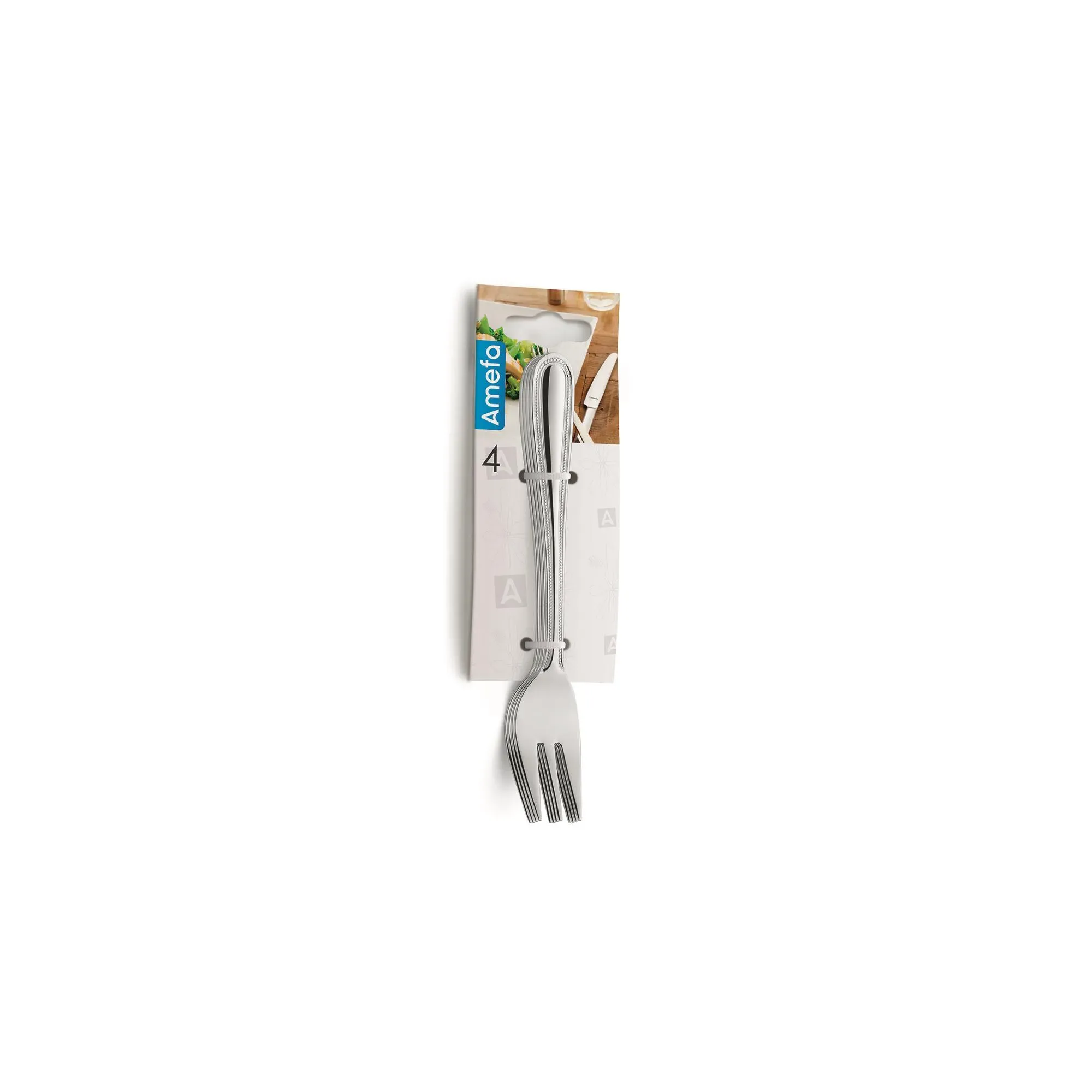 Amefa Pearl Hanging Card Cake Fork 4pc