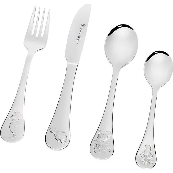 Childrens Cutlery Sea Animals 4pc Set