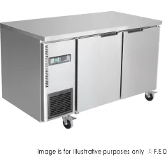 Thermaster Stainless Steel Double Door Workbench Freezer - TL1200BT