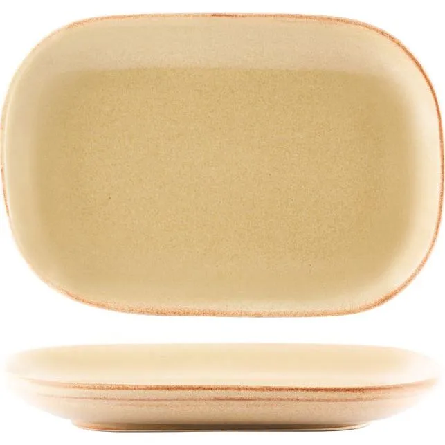Tablekraft Artistica Rect Coupe Plate 240x160x25mm Flame
