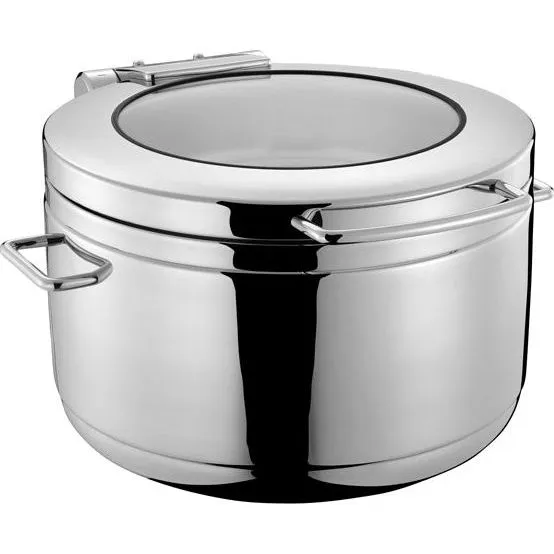Chef Inox Induction Soup Station W/Glass Lid 18/8 11.0lt