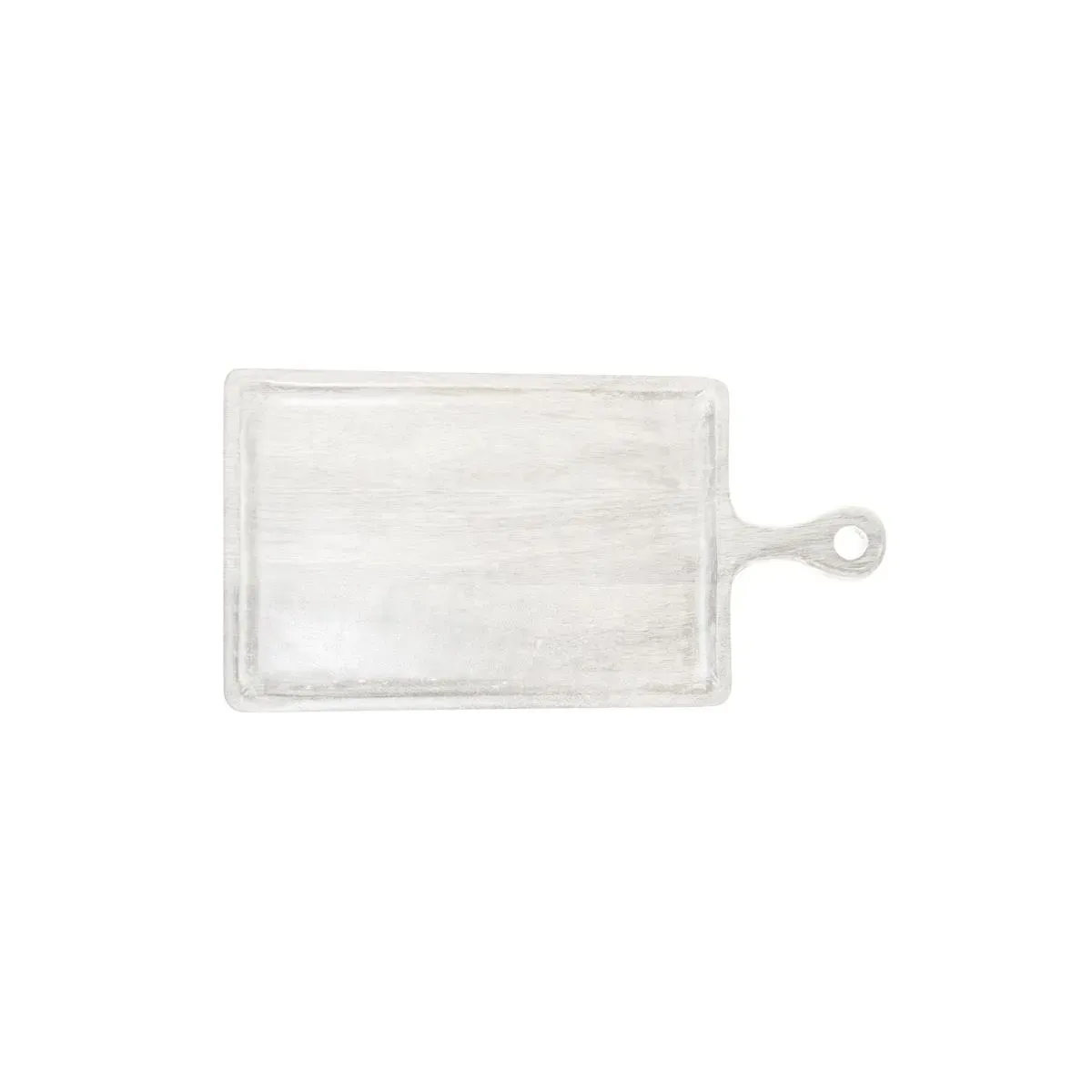 Chef Inox Rect Serving Board W/Hdl Mangowd 260x360x180mm Whi