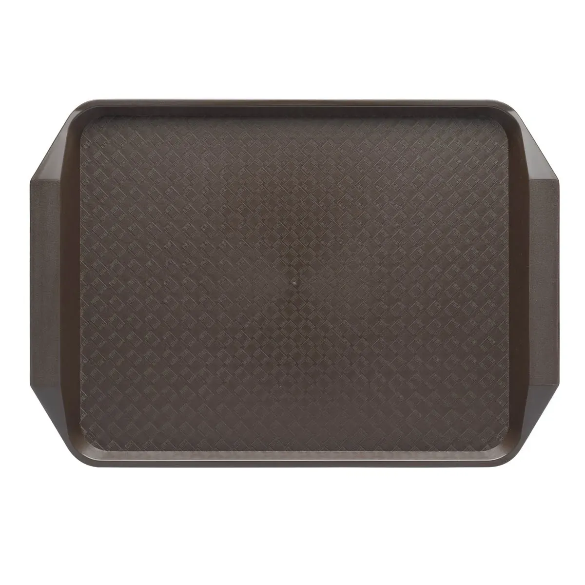 Chef Inox Rect Fast Food Tray Pp 425x300x35mm Brown