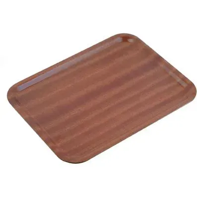 Chef Inox Rect Tray Wood 600x450mm Mahogany