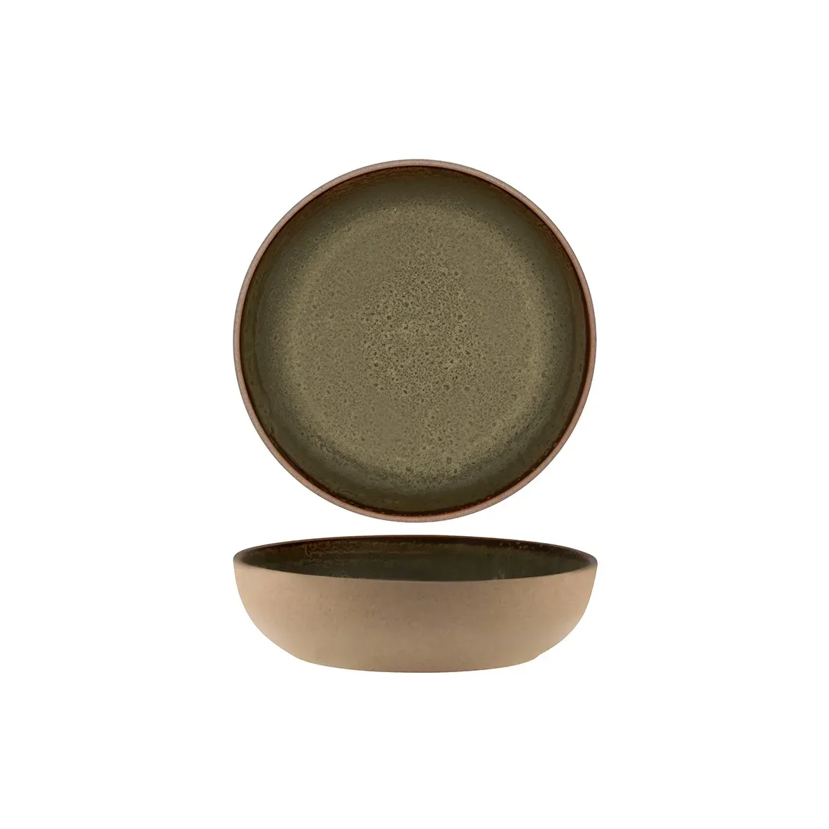 Bowl Round Deep Burnt Sienna — 200x55mm