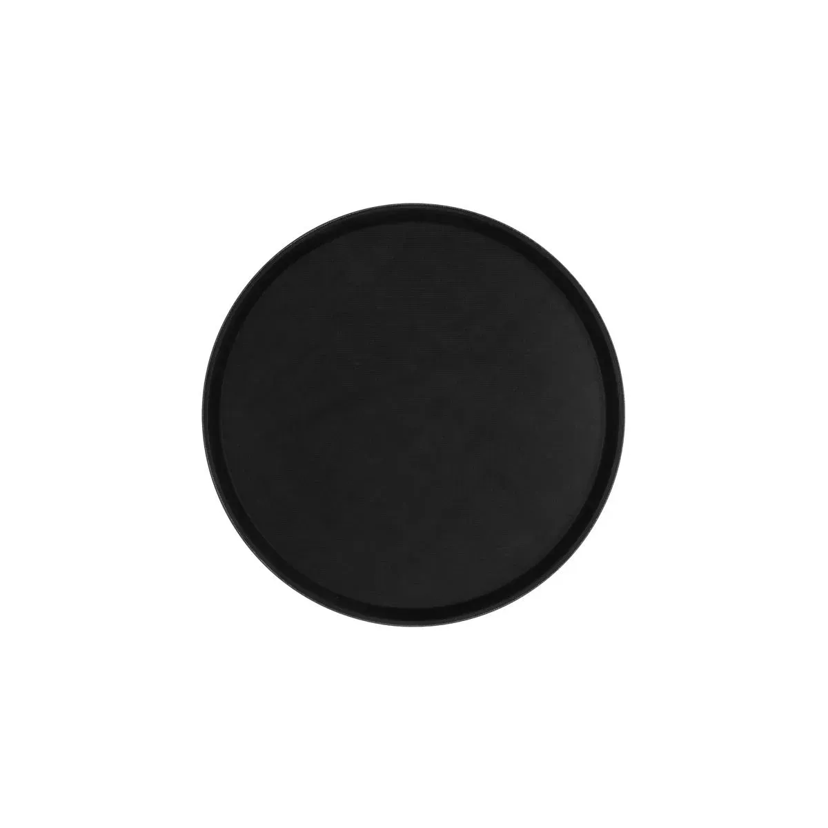 Chef Inox Round Tray Non Slip Plastic 350mm Black