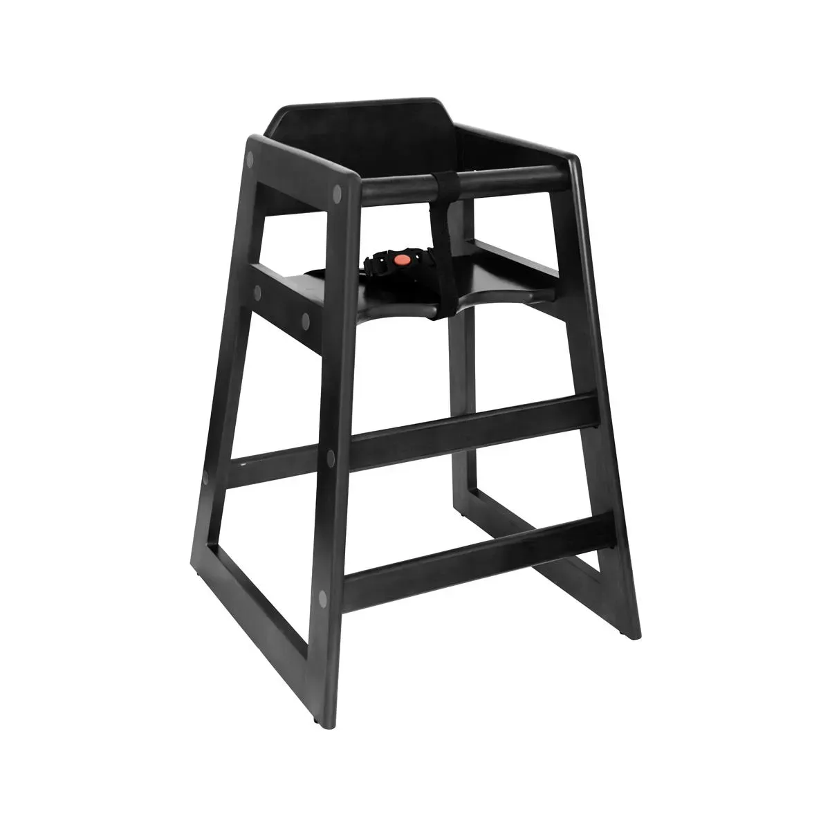Chef Inox High Chair Black Wood 513x502x733mm
