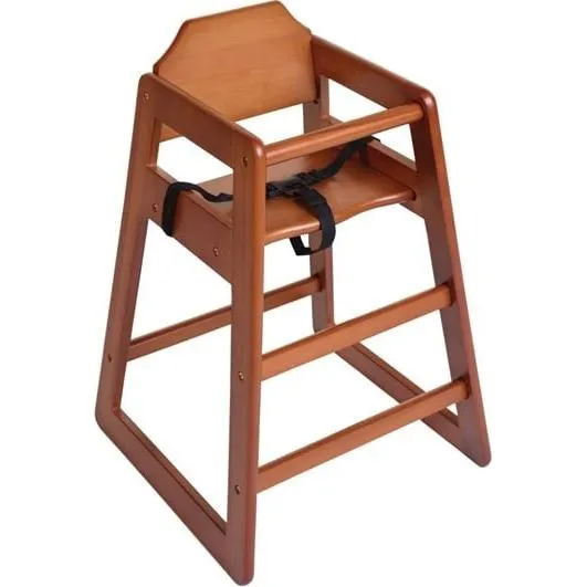Bolero Wooden Highchair Dark Wood