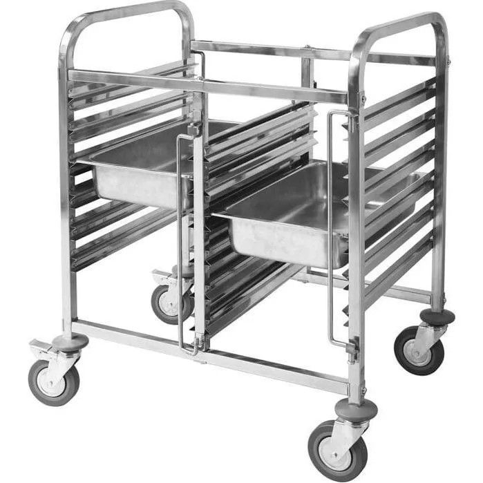 Double Gastronorm Trolley - Fits 12 x 1/1 Size Trays