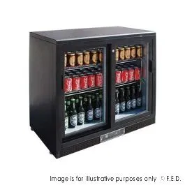 Double Sliding Door Drink Cooler - SC248SD