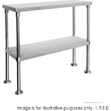 Double Tier 400mm Deep Workbench Overshelf 750mm H