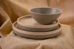 Dune Ash Round Bowl - Conical