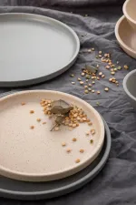 Dune Clay Round Stackable Plate